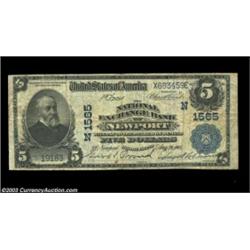 Newport, RI - $5 1902 Plain Back Fr. 599 N Exchange B of Newport Ch. #(N) 1565A Thirfd Charter $5 fr