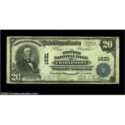 Charleston, SC - $20 1902 Plain Back Fr. 651 The Peoples NB Ch. # 1621A considerably above average l