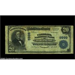 Darlington, SC - $20 1902 Plain Back Fr. 653 Carolina NB Ch. # 9999Not rare, but hardly common eithe