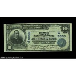 Dell Rapids, SD - $10 1902 Plain Back Fr. 627 The Home NB Ch. # (W)9693One of an old time group of t