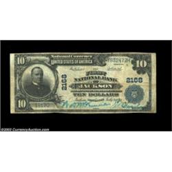 Jackson, TN - $10 1902 Plain Back Fr. 631 First NB of Jackson Ch. # 2168Some soiling is present from