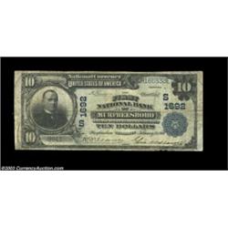 Murfreesboro, TN - $10 1902 Plain Back Fr. 626 First NB of Murfreesboro Ch. # (S)1692An attractive a