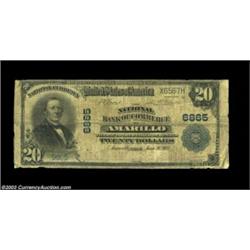 Amarillo, TX - $20 1902 Plain Back Fr. 650 NB of Commerce Ch. # 6865A very scarce bank with less tha