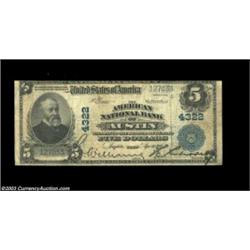 Austin, TX - $5 1902 Plain Back Fr. 601 American NB of Austin Ch. # 4322A nice example from the stat