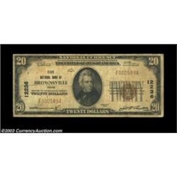 Brownsville, TX - $20 1929 Ty. 1 State NB of Brownsville Ch. # 12236A decent, problem-free example f