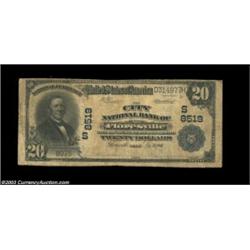 Floresville, TX - $20 1902 Plain Back Fr. 652 City NB of Floresville Ch. # (S)8519This bank was miss