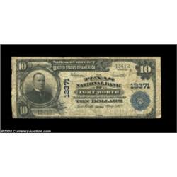 Fort Worth, TX - $10 1902 Plain Back Fr. 635 Texas NB of Fort Worth Ch. # 12371A dozen large size no