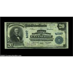 Gatesville, TX - $20 1902 Plain Back Fr. 652 The First NB Ch. # 4097One of the nicest large notes we