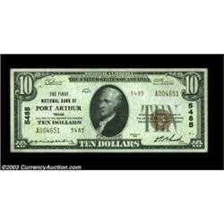 Port Arthur, TX - $10 1929 Ty. 2 First NB of Port Arthur Ch. # 5485A lovely, fully embossed, and bro