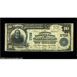 San Antonio, TX - $10 1902 Plain Back Fr. 626 Lockwood NB of San Antonio Ch. # 3738Only eight notes.