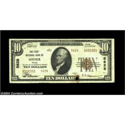 Shiner, TX - $10 1929 Ty. 2 First NB of Shiner Ch. # 5628Much better known for the wonderful hoard o