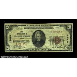 Sulphur Springs, TX - $20 1929 Ty. 1 First NB in Sulphur Springs Ch. # 12845A nice Fine example from