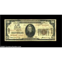 Teague, TX - $20 1929 Ty. 2 Teague NB Ch. # 13067Kelly reports seven large and seven small size note