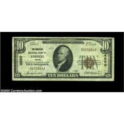 Terrell, TX - $10 1929 Ty. 1 American NB of Terrell Ch. # 4990A problem-free Very Fine small size ex