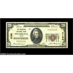 Texarkana, TX - $20 1929 Ty. 1 Texarkana NB Ch. # 3785Not especially rare, but always a popular note