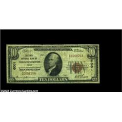 Throckmorton, TX - $10 1929 Ty. 1 First NB of Throckmorton Ch. # 6001Only seven small size notes are