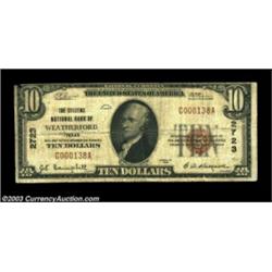 Weatherford, TX - $10 1929 Ty. 1 Citizens NB of Weatherford Ch. # 2723About Fine, a little soft but.