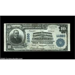 Seattle, WA - $10 1902 Plain Back Fr. 632 Union National Bank of Seattle Ch. # 11280Not an especiall