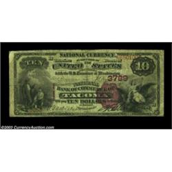Tacoma, WA - $10 1882 Brown Back Fr. 484 The NB of Commerce Ch. # 3789A very scarce tacoma bank whic