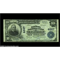 Charleston, WV - $10 1902 Plain Back Fr. 628 Kanawha NB of Charleston Ch. # 4667This Kanawha County.