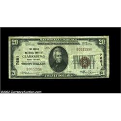 Clarksburg, WV - $20 1929 Ty. 1 Union NB of Clarksburg Ch. # 7681Very Fine. Important notice: We exp