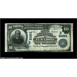 Elm Grove, WV - $10 1902 Plain Back Fr. 626 First NB & TC Ch. # 8983The second title used by this ba