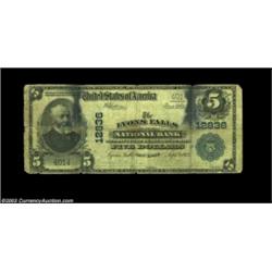 Antigo, WI - $5 1902 Plain Back Fr. 606 The First NB Ch. # 5143A high grade example from the Steele.