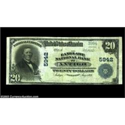 Antigo, WI - $20 1902 Plain Back Fr. 659 The Langlade NB Ch. # 5942A somewhat tougher Antigo bank in
