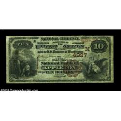 Appleton, WI - $10 1882 Brown Back Fr. 487 Citizens NB of Appleton Ch. # (M)4937But for two rust hol