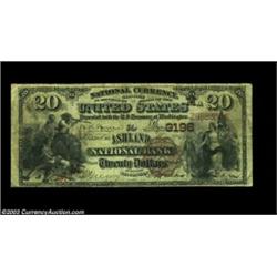 Ashland, WI - $20 1882 Brown Back Fr. 494 The Ashland NB Ch. # (M)3196A very scarce early note from.