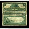 Image 2 : Milwaukee, WI - $5, $10 1902 Plain Back Fr. 609, 624 First Wisconsin NB, First NB Ch. # 64 Fine, Fin