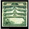 Image 2 : An Assortment of Third Charter Period NationalsNew York, NY - $5 1902 Plain Back Fr. 598 National Pa