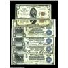 Image 1 : A Group of Six Western NationalsSan Francisco, CA - $5 1902 Plain Back Fr. 601 Crocker First NB Ch..