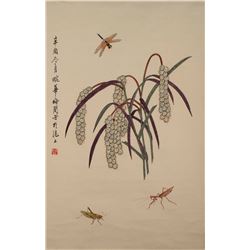 [CHINESE] A "MEI LAN FANG"SEALED CHINESE PAINTING L:26" W:13"