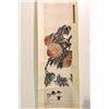 Image 1 : [CHINESE] A "ZHAO WEI SHU"SEALED CHINESE PAINTING OF PEACHES L:49" W:12"