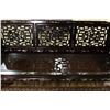 Image 3 : [CHINESE]A SET OF ROSEWOOD SOFA  INLAID WITH THE MOTHER OF PEARL AND TEA TABLE  L:72.5" W:24" H:30"