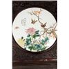 Image 3 : [CHINESE] A "LIUYUCEN"MARKED FAMILLE ROSE SCREEN PAINTED WITH BIRDS L:24" W:8.5" H:30"