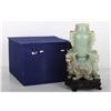Image 1 : [CHINESE]A JADE CARVED VASE  L:5" W:5" H:7"