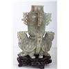 Image 5 : [CHINESE]A JADE CARVED VASE  L:5" W:5" H:7"