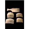 Image 1 : [CHINESE]A SET OF IVORY COMB (5 ITEMS)  (TOTAL 63g) L:5" W:2"  DISCLAIMER: This item is restricted f