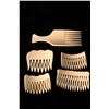 Image 3 : [CHINESE]A SET OF IVORY COMB (5 ITEMS)  (TOTAL 63g) L:5" W:2"  DISCLAIMER: This item is restricted f