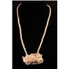 Image 1 : [CHINESE]AN IVORY NECKLACE   (12g)   L:19" W"1.15" DISCLAIMER: This item is restricted from export o