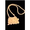 Image 4 : [CHINESE]AN IVORY NECKLACE (20g)   L:19.5" W"1.5" DISCLAIMER: This item is restricted from export ou