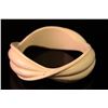 Image 1 : [CHINESE]A TWINE PATTERN IVORY BANGEL (38g)  W:2.45" DISCLAIMER: This item is restricted from export