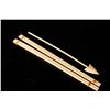 Image 1 : [CHINESE]TWO PAIRS OF IVROY CHOPSTICKS AND ONE IVORY SPEAR(NEASURED WITH THE LARGEST ITEM) L:13" DIS
