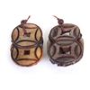 Image 2 : [CHINESE]A PAIR OF JADE PENDANTS CARVED WITH FIGURE OF CHILONG L:3" W:1.75" H:0.5"
