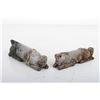 Image 1 : [CHINESE]A SET OF JADE CARVED ORNAMENT  L:3.85" W:1" H:1.15"