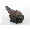 Image 1 : [CHINESE]A  JADE CARVED WINE CUP WITH FISH SHAPED LID L:5.5" W:1.5" H:3"
