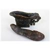 Image 2 : [CHINESE]A  JADE CARVED WINE CUP WITH FISH SHAPED LID L:5.5" W:1.5" H:3"