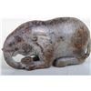 Image 1 : [CHINESE]A  JADE CARVED ORNAMENT WITH ELEPHANT AND BAT  L:5.5" W:1.5" H:2.5"